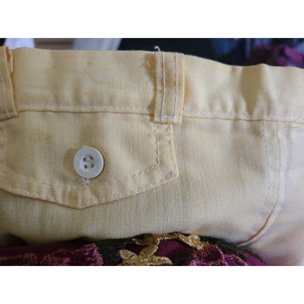 Vtg 70s Jantzen Women's Skort Hidden Shorts Skirt Modest Retro MCM Yellow Sz 10 - Picture 12 of 12